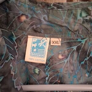 Oceania Abstract Cotton Shirt XXL